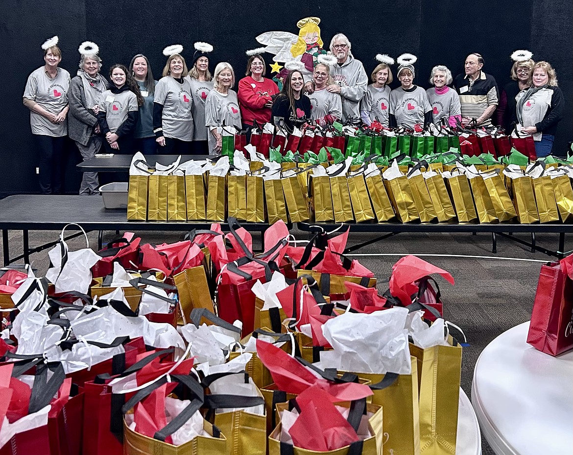 Silver Angels volunteers and American Heritage Girls filled 140 gift bags for the residents at Ivy Court and Silver Ridge Care rehabs before joyfully delivering the presents Dec. 15.