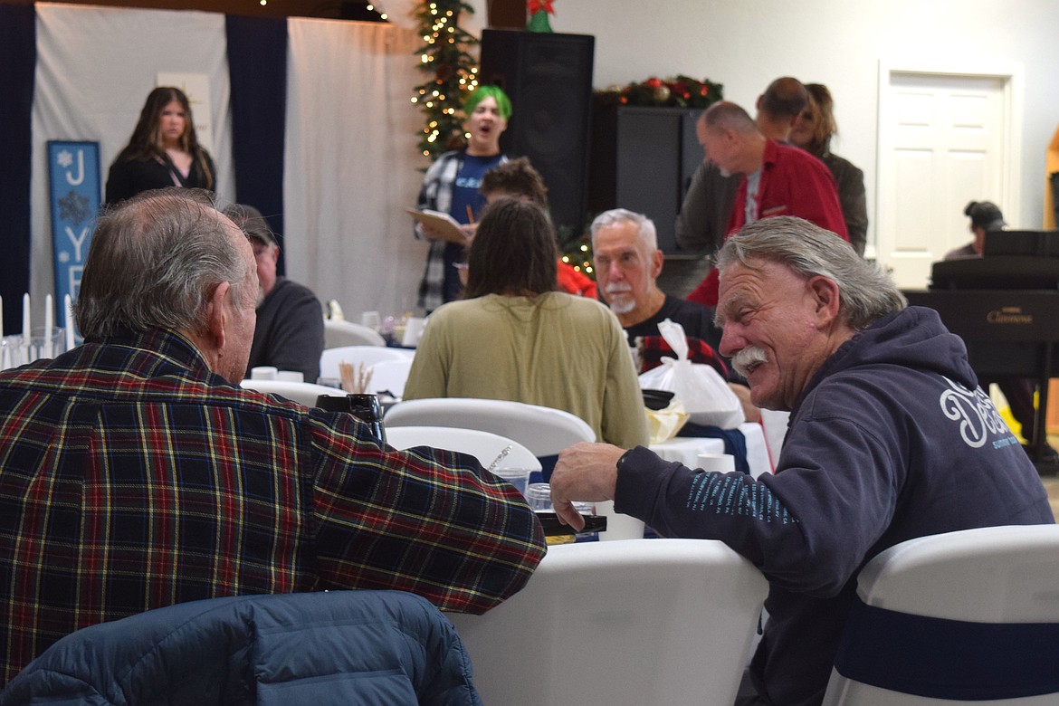 Attendees of Wednesday's Christmas dinner at the Altar Church in Coeur d'Alene found a free meal and a community to share the holiday with.