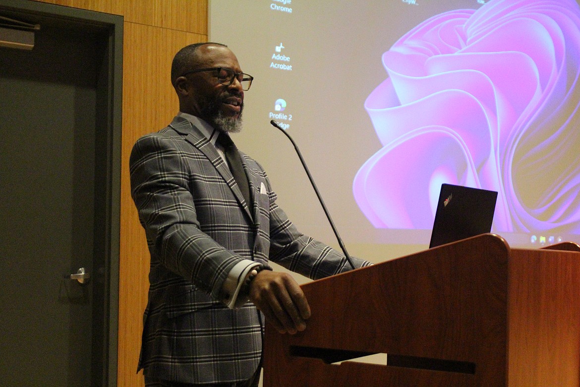 The Rev. Plasido Lindsey reads Dr. Martin Luther King Jr.’s iconic “I Have a Dream” speech at last year’s Martin Luther King Jr. Day celebration in Moses Lake.