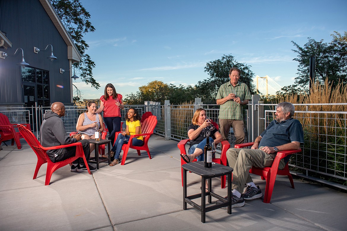 Six wineries have tasting rooms at Kennewick’s Columbia Gardens, showcasing local wines.