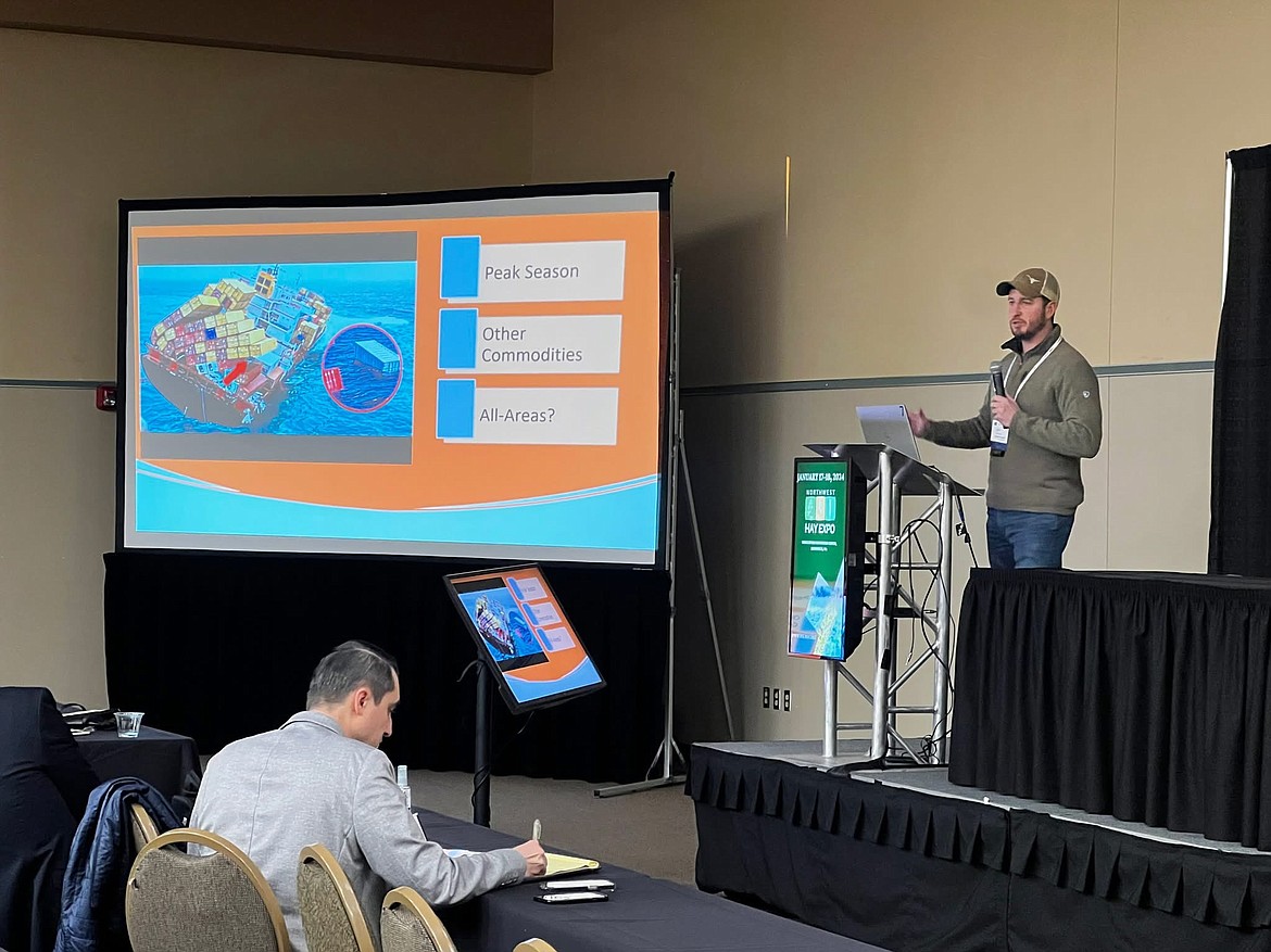 At the 2024 Northwest Hay Expo, Scot Courtright of Courtright Enterprises closed out the conference with his projections in hay export dynamics. Courtright will speak at this year's conference Jan. 15.