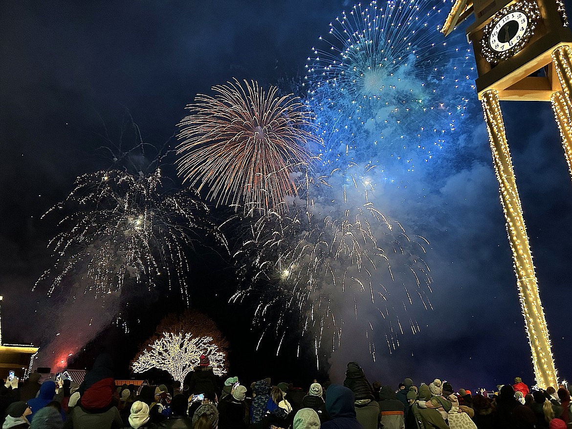 Fireworks fill the sky as part of The Coeur d'Alene Resorts’ 37th annual lighting ceremony.