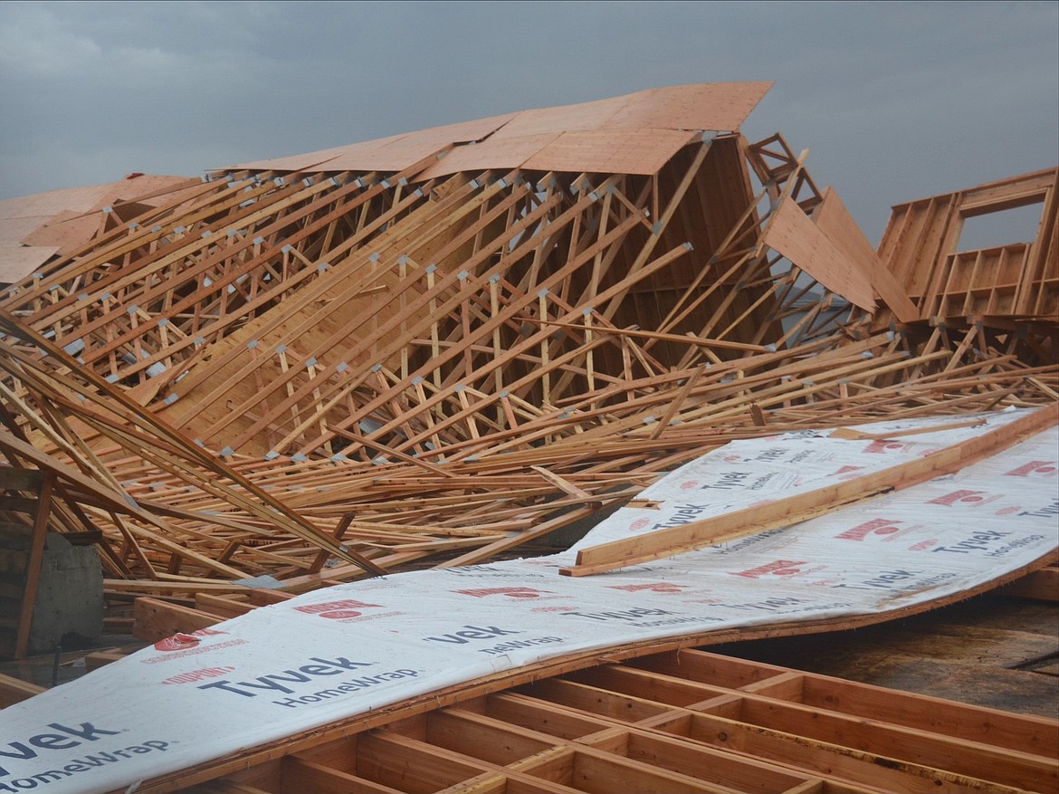 A building currently under construction suffered a structural collapse Sept. 24 in Hayden.