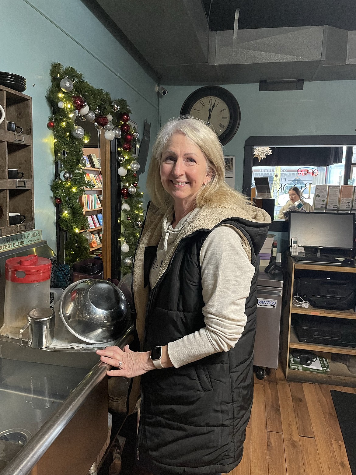 Sheryl Dotsin, the six-year co-owner of the coffee shop and bookstore combination – The Bookery said she and her husband had a good year with the business. The Bookery sold out of coffee beans and sold a good handful of gift cards. She said she is noticing more new customers turning into repeat customers over the year too.