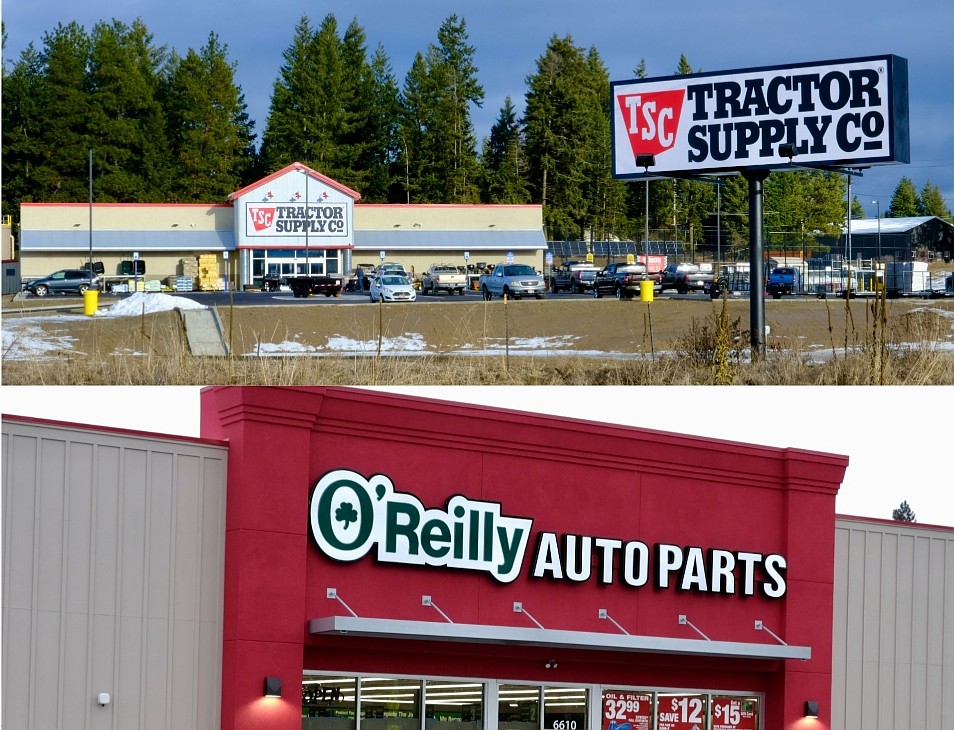 Tractor Supply Company soft opened in the Three Mile area on Black Friday, and it had its grand opening Jan. 2-5. O'Reilly Auto Parts opened its doors Dec. 21.