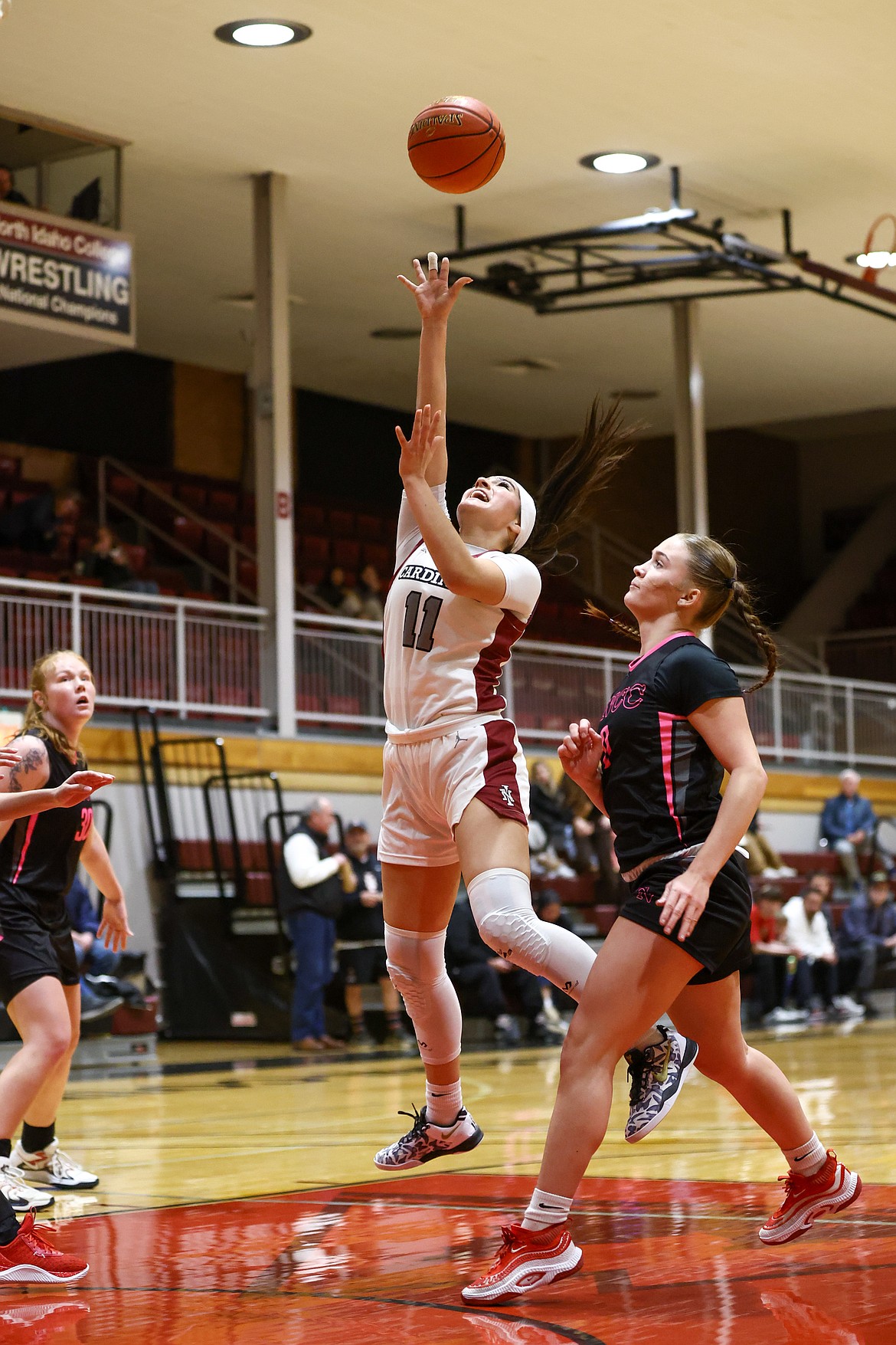 KYLE DISHAW PHOTOGRAPHY
North Idaho College freshman guard Esmeralda Galindo drives to the basket during the second half of Thursday's game against Colorado Northwestern at Rolly Williams Court.