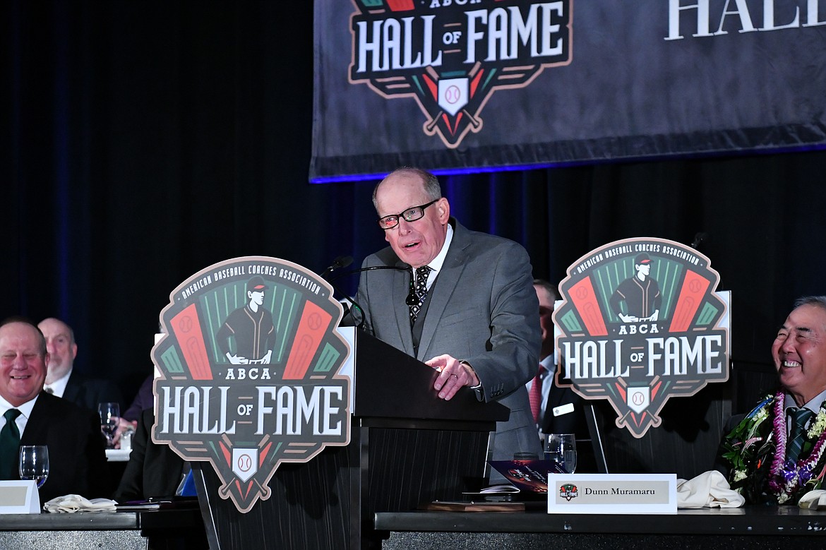 Dave Johnson is now a member of four halls of fame; the American Baseball Coaches Assocation Hall of Fame, the Washington Baseball Coaches Association Hall of Fame, the WIAA Hall of Fame and the Ephrata High School Athletic Hall of Fame.