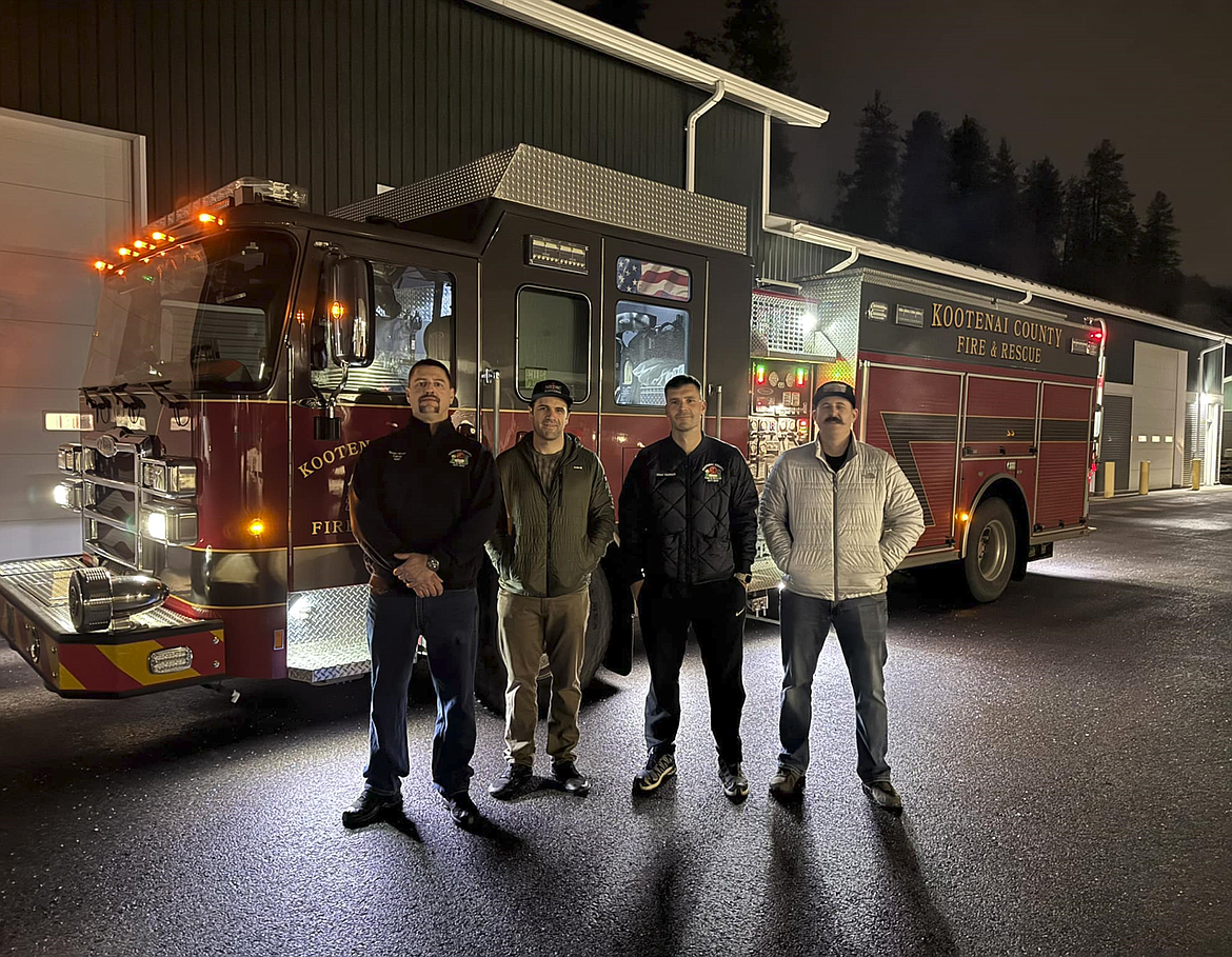 Kootenai County Fire and Rescue sent firefighters Brooks Brown, Max Buccawich, Shea Vucinich and Paul Musser to respond to the wildfires in California early Thursday morning to provide support.