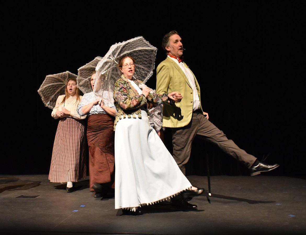 The ensemble performers of “Hello, Dolly!” kick up their heels and go on the town in their Sunday clothes.