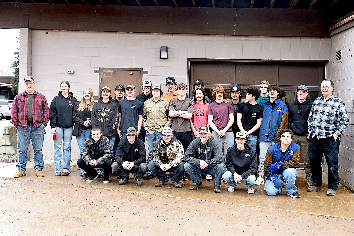 Libby High School has two dozen students working on achieving certification in various levels of welding. Their instructors and judges include Mort Hill of Flathead Valley Community College and high school teacher Mort Curtiss. (Scott Shindledecker/The Western News)