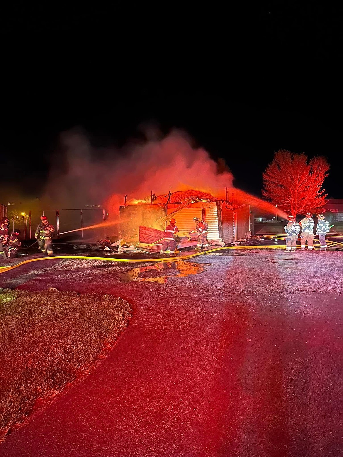 The Ephrata Fire Department assisted with putting out an arson-caused structure fire at the Ephrata Sports Complex May 7, 2024. Ephrata Fire Department Chief Jeremy Burns said the arson cases are particularly frustrating because they put his volunteer firefighters in unnecessary danger.