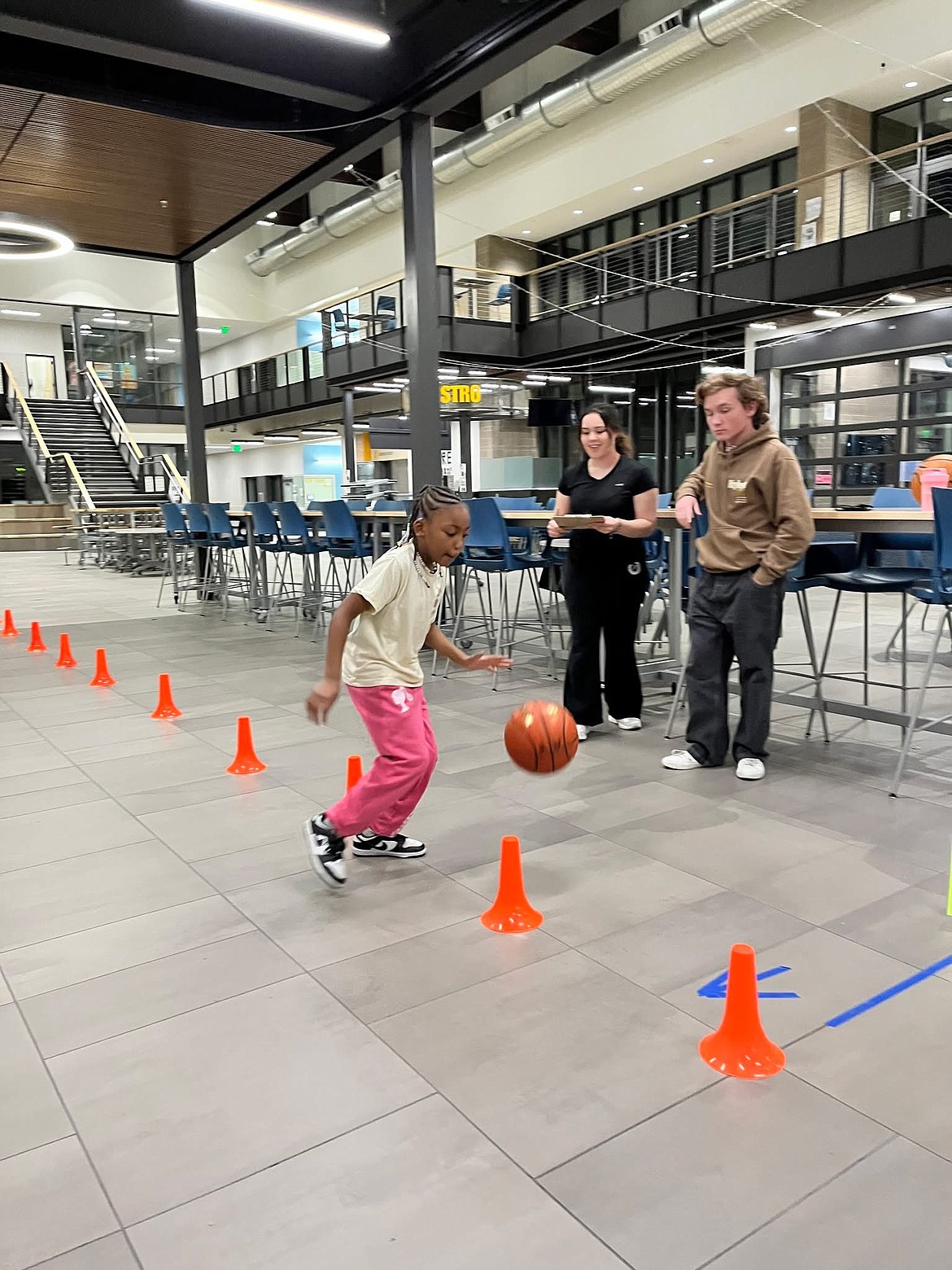 At Vanguard Academy Wednesday, 113 children participated in the 23rd annual Hot Spot competition. There were a variety of categories for children to participate in including free throws, dribbling and shooting.