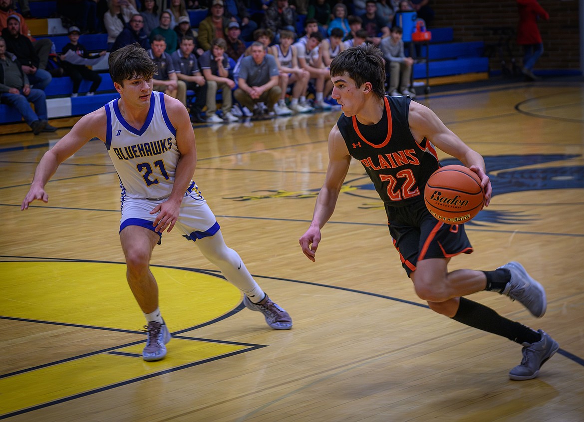 Plains Trotter Kort Craft and Thompson Falls Bluehawk Kaiden Robins. (Tracy Scott/Valley Press)