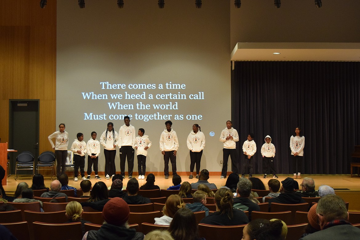 The Dreamers in Action performed “We are the World” by U.S.A. for Africa during the closing of the Martin Luther King Jr. celebration.