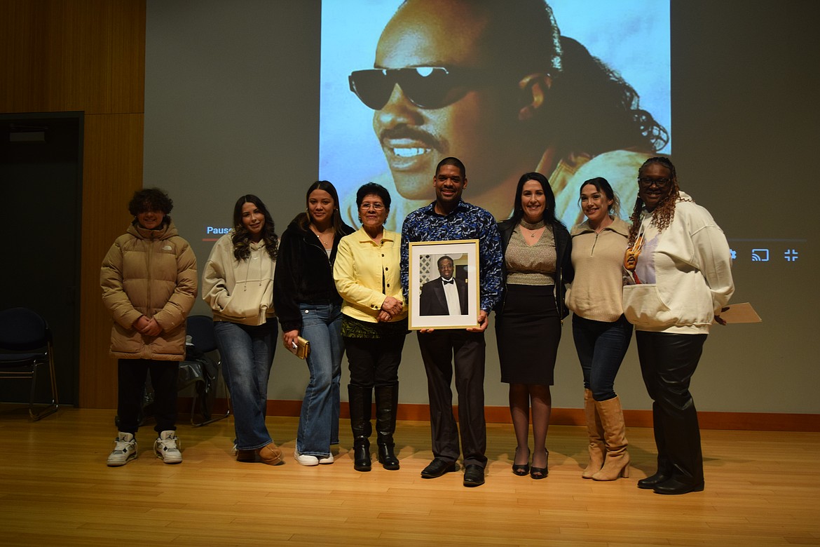 Members of the Moses Lake Martin Luther King Jr. Committee pose for a photo with their former president Charlie Jones. Jones passed away in 2024.