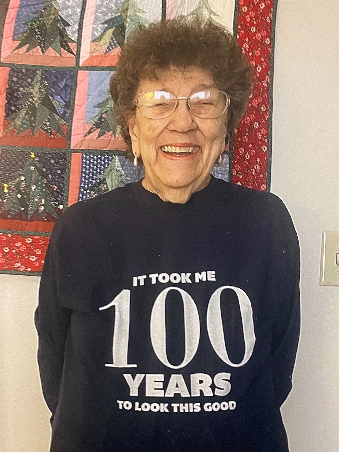 Post Falls resident Eldora Brown turns 100 years old today.