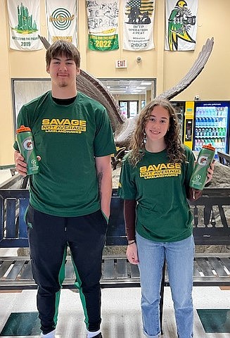 Courtesy photo
Lakeland High January Athletes of the Month are Braden Carrel (boys basketball), left, and Karstyn Kiefer (girls basketball).