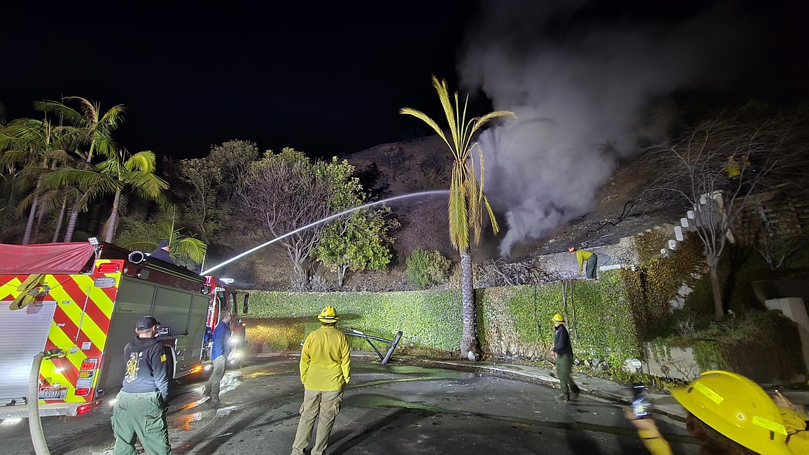 During their time assisting with the Palisades Fire, the crew from Shoshone County conducted several tactical patrols where they located and extinguished hotspots that had been identified in the aftermath of the blaze.