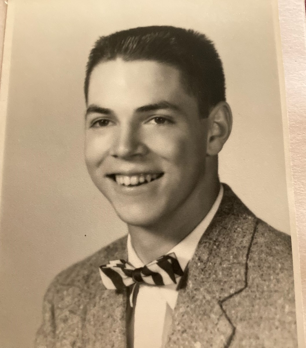 Richard Gauntlett's high school graduation photo, 1957. At age 84, the Vietnam-era Air Force veteran is taking online classes to finally obtain his bachelor's degree from Oregon State University.