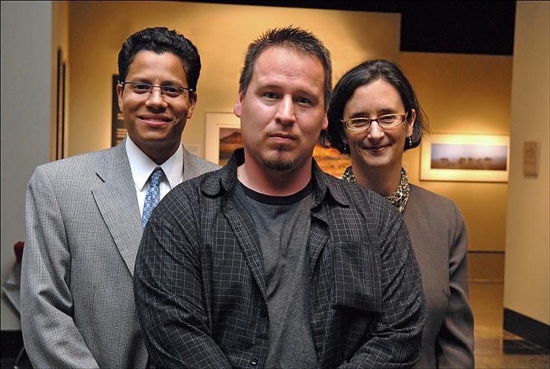 From left to right: Felix Luna of Peterson Wampold Rosato Feldman Luna, the civil attorneys whose investigation uncovered DNA match for 1995 rape case in which Ted Bradford was wrongly convicted; Ted Bradford, who was exonerated from the 1995 rape conviction; Jackie McMurtrie, founder of Innocence Project Northwest, the organization whose work led to Bradford's exoneration. A new bill being considered in Olympia aims to prevent deceptive interrogation practices like those that led to Bradford’s erroneous conviction.