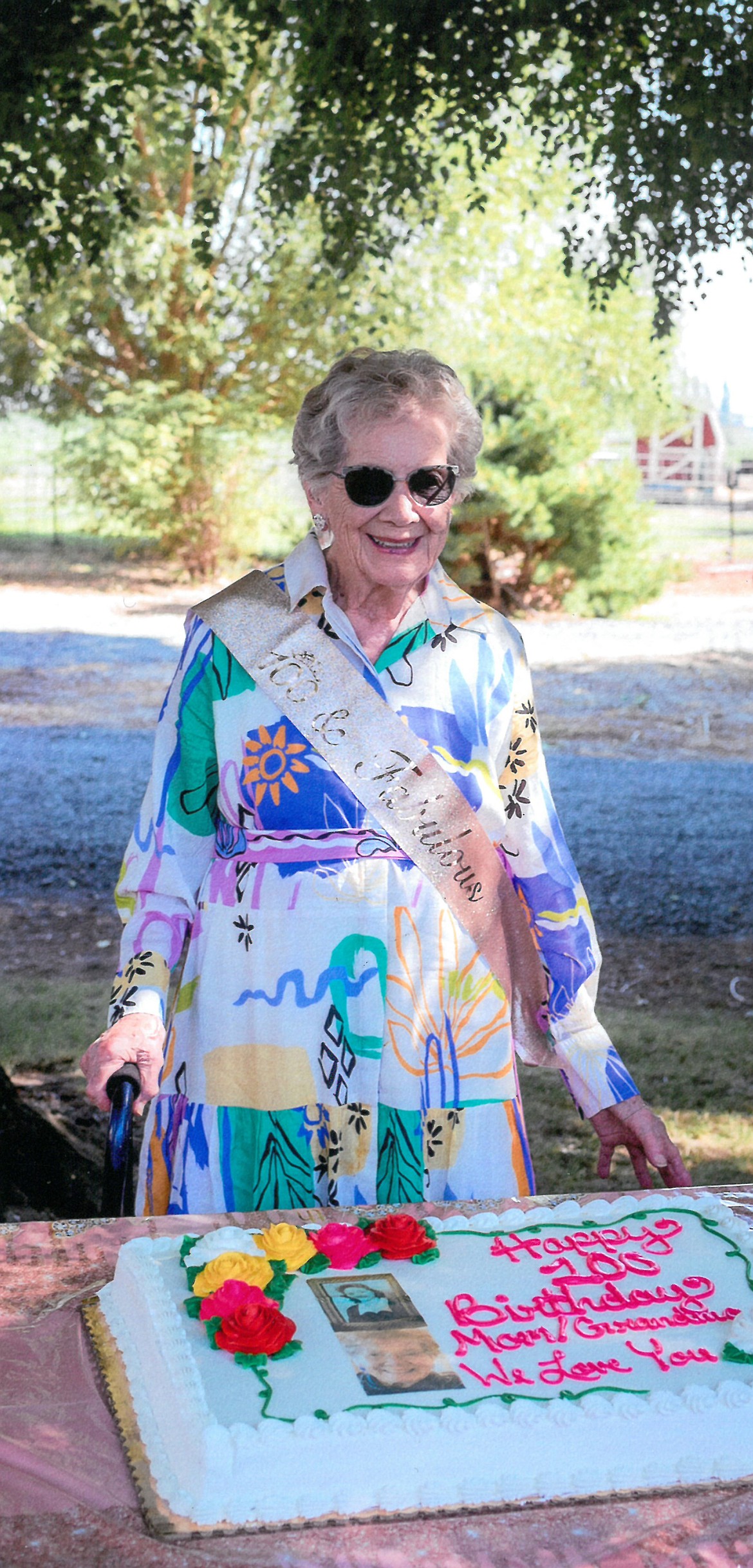 Betty Warnick at her 100th birthday party. She actually turned 100 last month, she said, but the party was held in July so that out-of-area family wouldn’t have to travel in the winter.