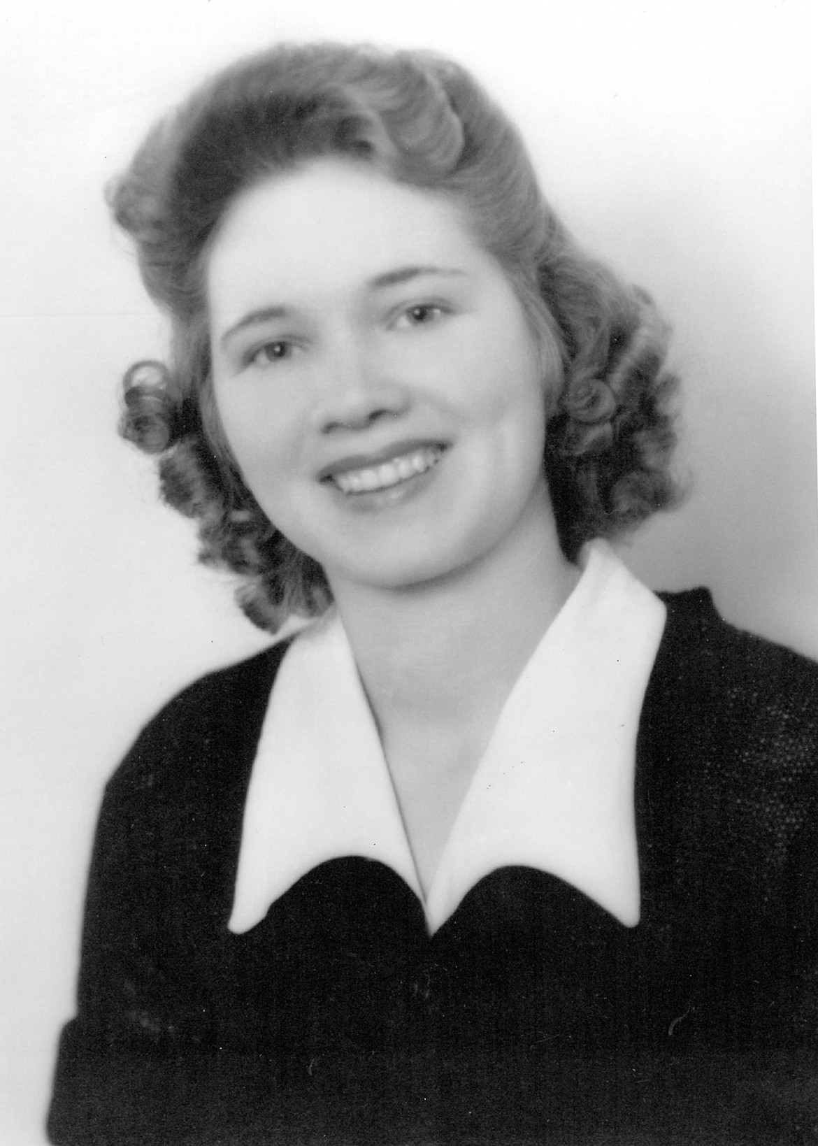 A teenage Betty Warnick around 1942, when she graduated from high school in Rapid City, South Dakota. Shortly after graduating, she took a job at the Hanford Reservation working on the atomic bomb project.