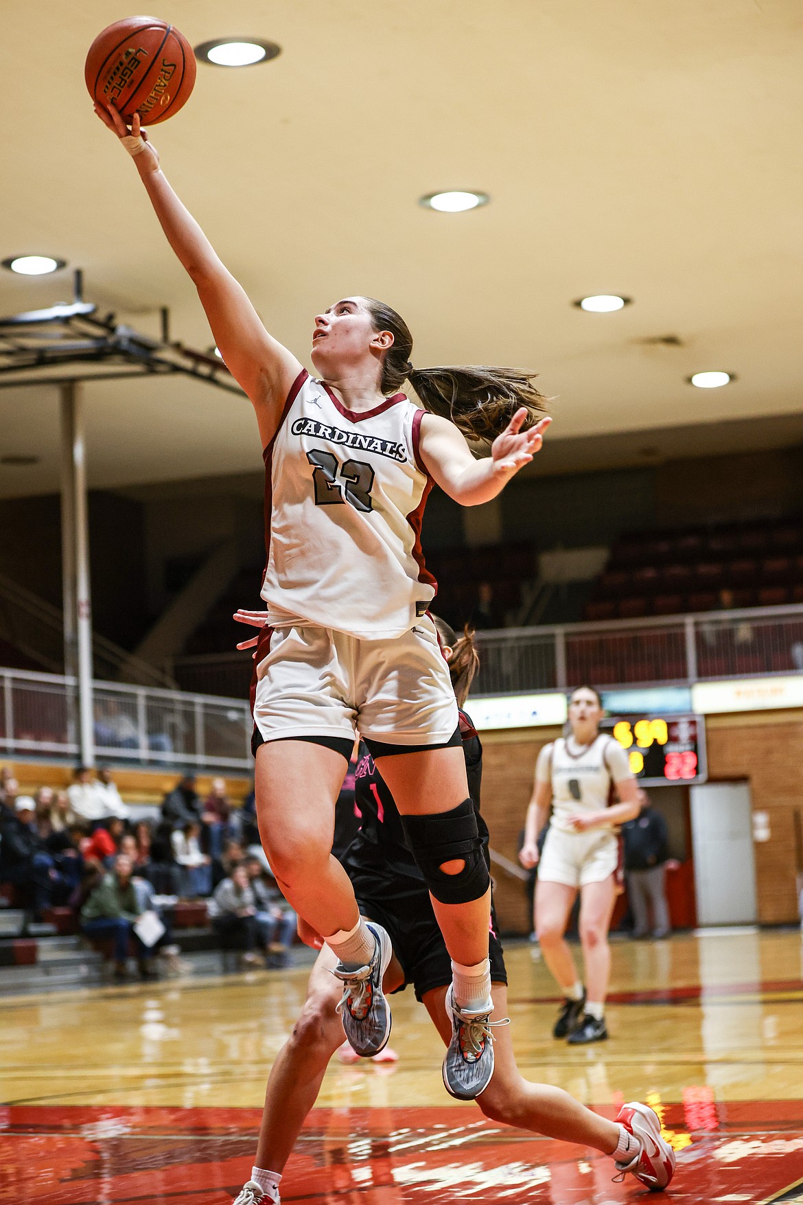 KYLE DISHAW PHOTOGRAPHY
North Idaho College sophomore guard Iratxe Amorrortu drives to the basket during the second half of Thursday's Scenic West Athletic Conference game against Colorado Northwestern at Rolly Williams Court.