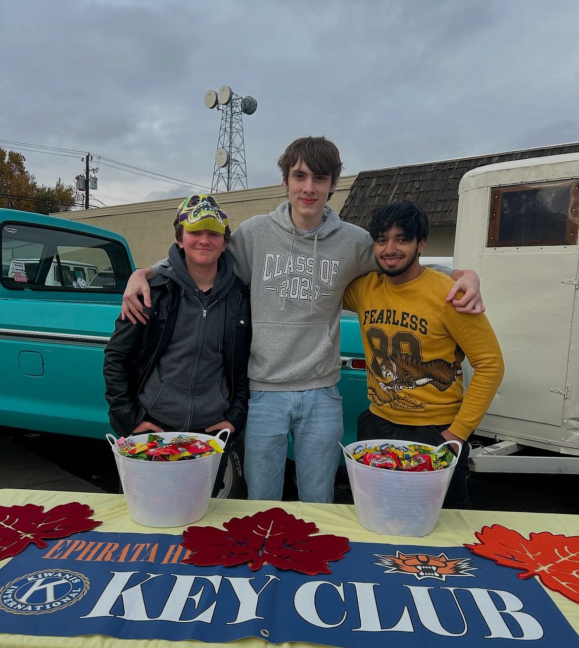 Key Club members assist during a trick-or-treating event in Ephrata.