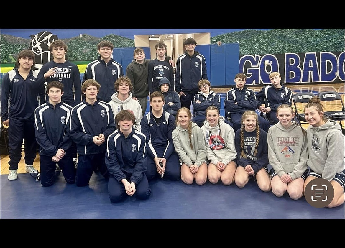 The Bonners Ferry High boys and girls wrestling teams celebrate a successful senior night, which was held this past Thursday, Feb. 13 at Bonners Ferry High.