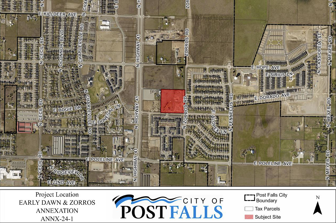 The annexation of Early Dawn Avenue was approved to be annexed by Post Falls from Kootenai County Tuesday during the City Council meeting.