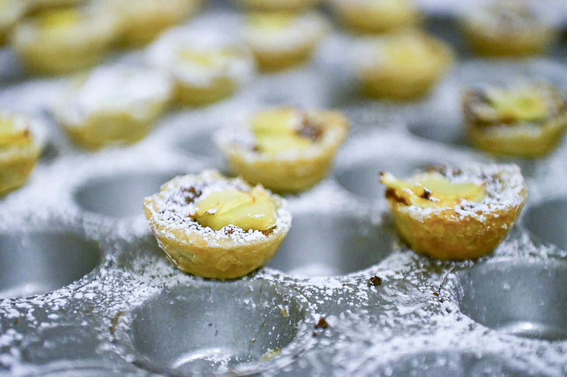 Spiced apple and quince tart pastries at a Chef's Table dinner series held by Flathead Valley Community College's Culinary Institue of Montana on Friday, Feb. 21. (Casey Kreider/Daily Inter Lake)