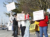 Protest forms outside Kootenai County Sheriff's Office