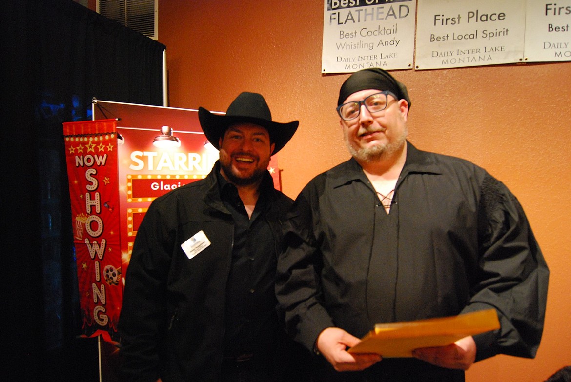 Joel Hagan (right) receives the Heart of Bigfork award. (Courtesy/Bigfork Area Chamber of Commerce)