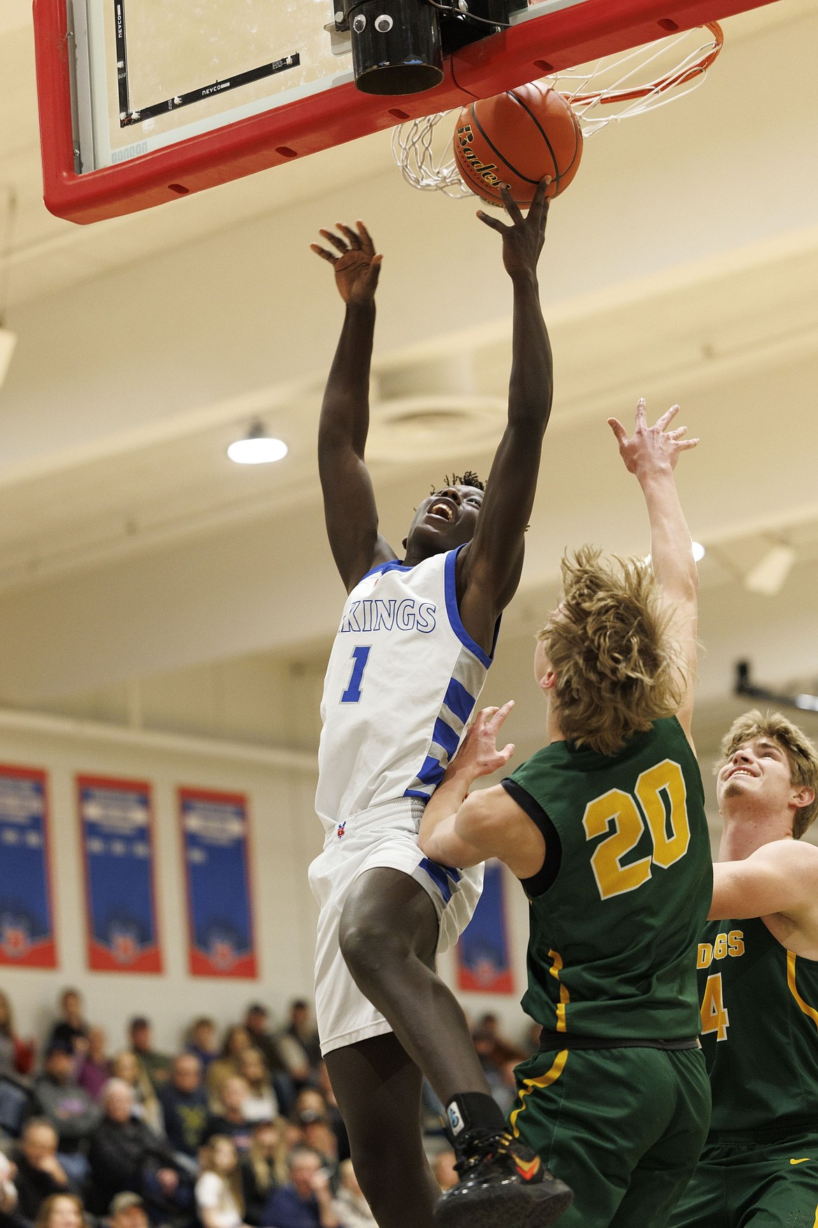 Tamret Savik puts up a shot for the Vikings on Thursday, Feb. 27. (Courtesy/Steve Mitchell)
