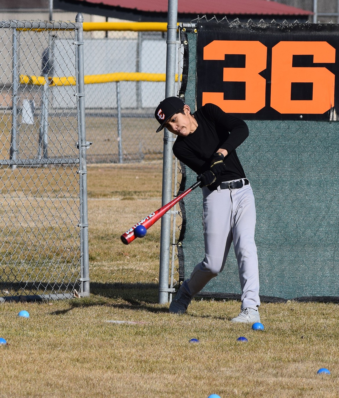 Ephrata players focus not only on hitting the ball but trying to direct it to a specific location during Friday’s practice. The team seems to be coming together with players offering suggestions for improvement to one another and applauding solid performances.