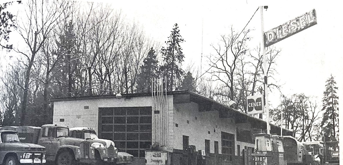 Co-operative Supply (Cenex) operates in a building next to City Park in 1975, later becoming the Museum of North Idaho’s longtime home.