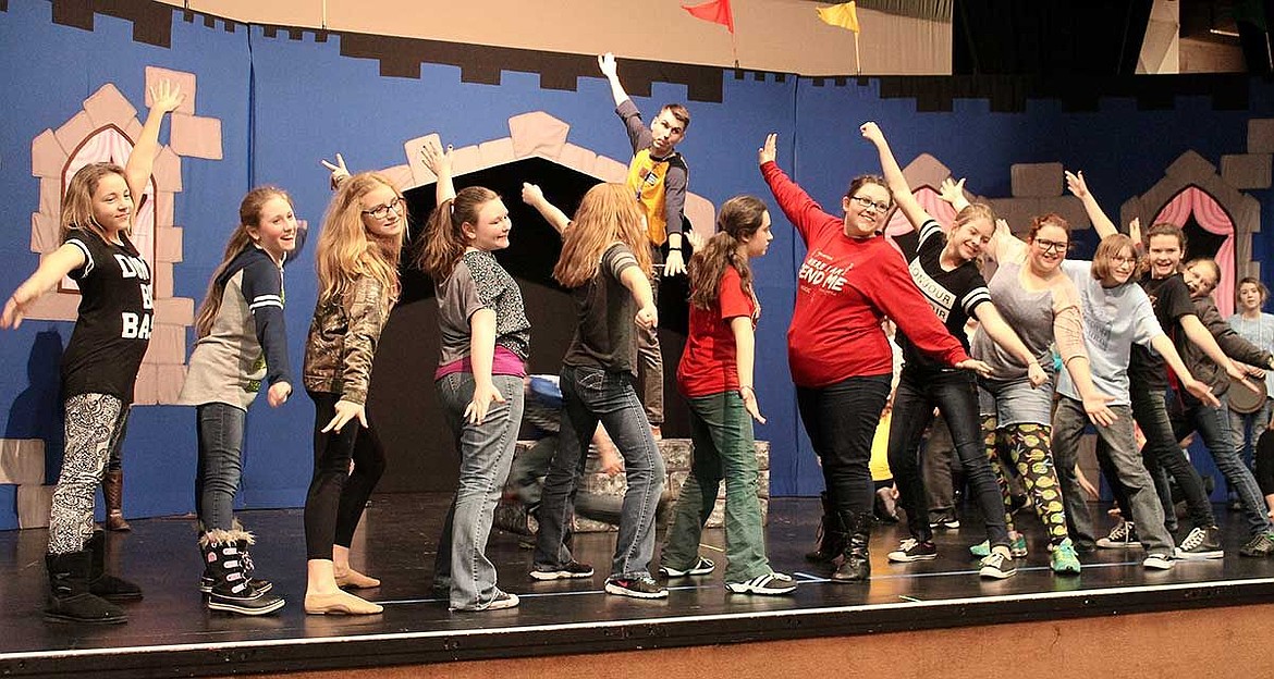 Local children rehearse for a previous Missoula Children’s Theatre production in Moses Lake. Youngsters from kindergarten through high school are invited to participate in this year’s musical, which will take place during spring break.