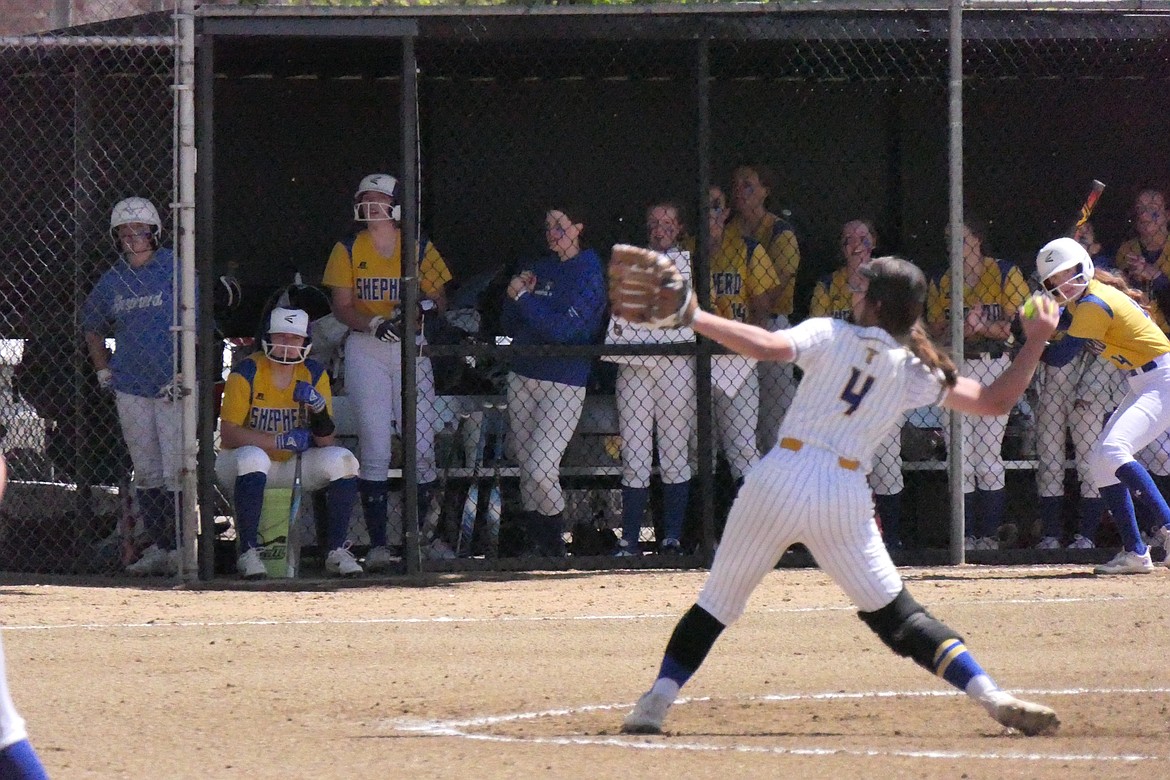 Senior pitcher/infielder Olivia Fitchett winds and fires during last year's state B-C tournament in Billings.  Fitchett is part of a solid, talented pitching staff for this year's Lady Hawks softball team. (File photo)