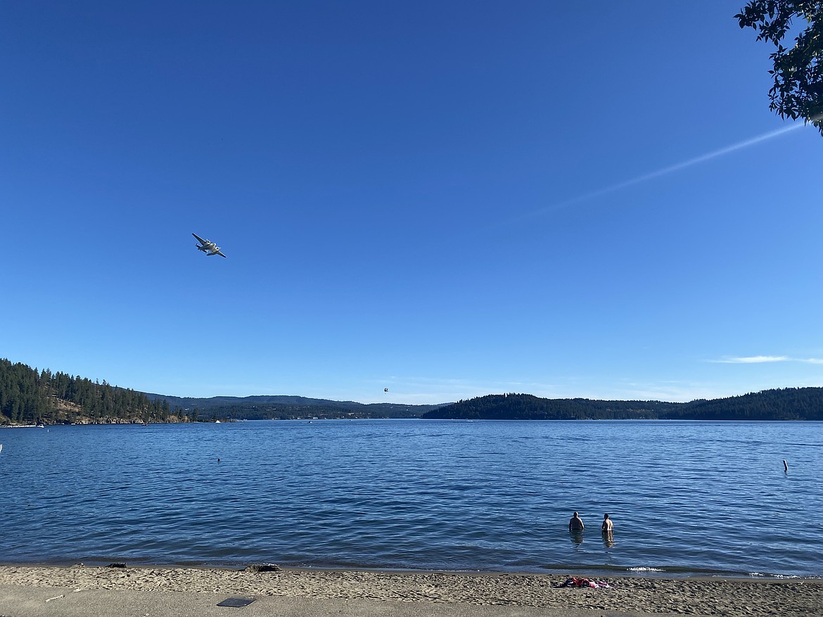 Coeur d'Alene Lake in summer of 2023.