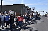 Basin residents protest Trump policies in Ephrata