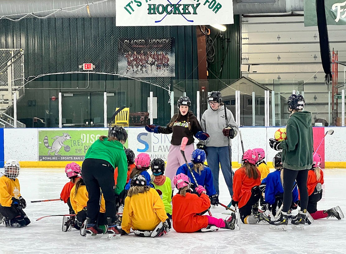 The Girls Hockey Jamboree last weekend was a great time for young hockey players and student coaches. (Photo provided)
