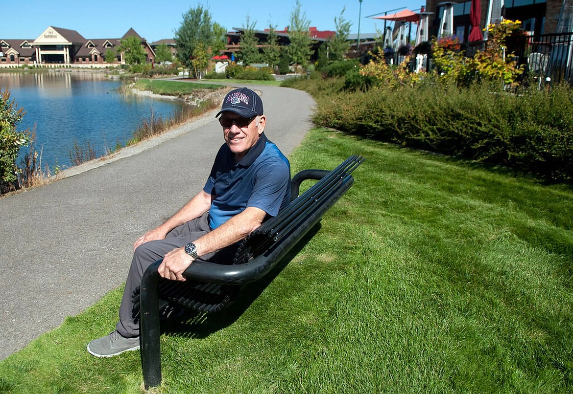 On Aug. 27, 2019, John Stone posed for a photo at The Village at Riverstone after he and his partners sold the mixed-use development.