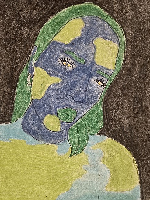 Student Art: 'People Around the World'by Natalie Hertlein