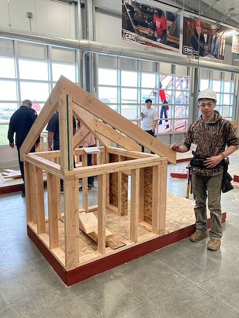 Mikey Chase-Braden is moving on in the national construction technology competition in Atlanta, Georgia.
Chase-Braden is a senior at Post Falls High School and a student at K-Tech and won first place at the Idaho State SkillsUSA Construction Technology Competition in Boise.