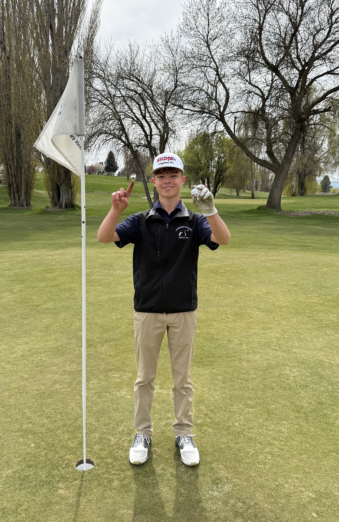 Warden freshman Everett Cox had a standout performance against Chewelah on April 10.