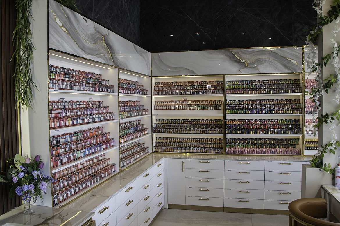 Chic Nail Lounge Kalispell, in Evergreen, offers a large array of nail services in a big space. (Kate Heston/Daily Inter Lake)
