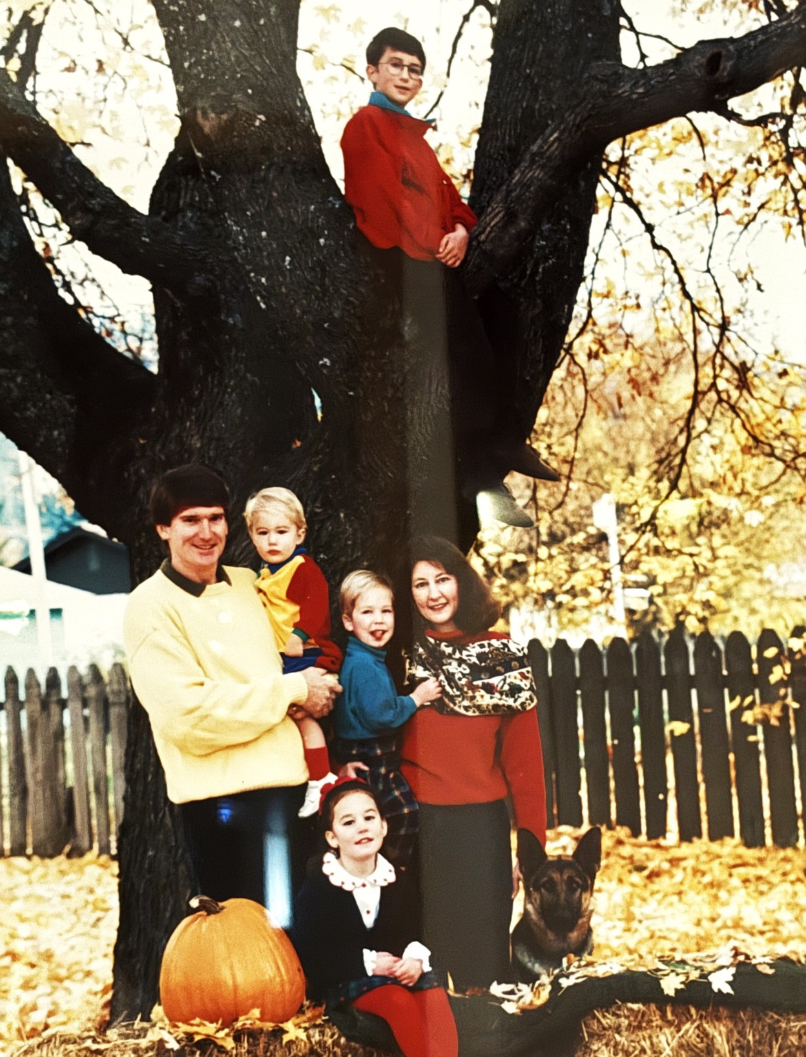 Chris and LeeAnn Cheeley with four of their six children in the 1990s at the family home, 1102 N. Birch St.