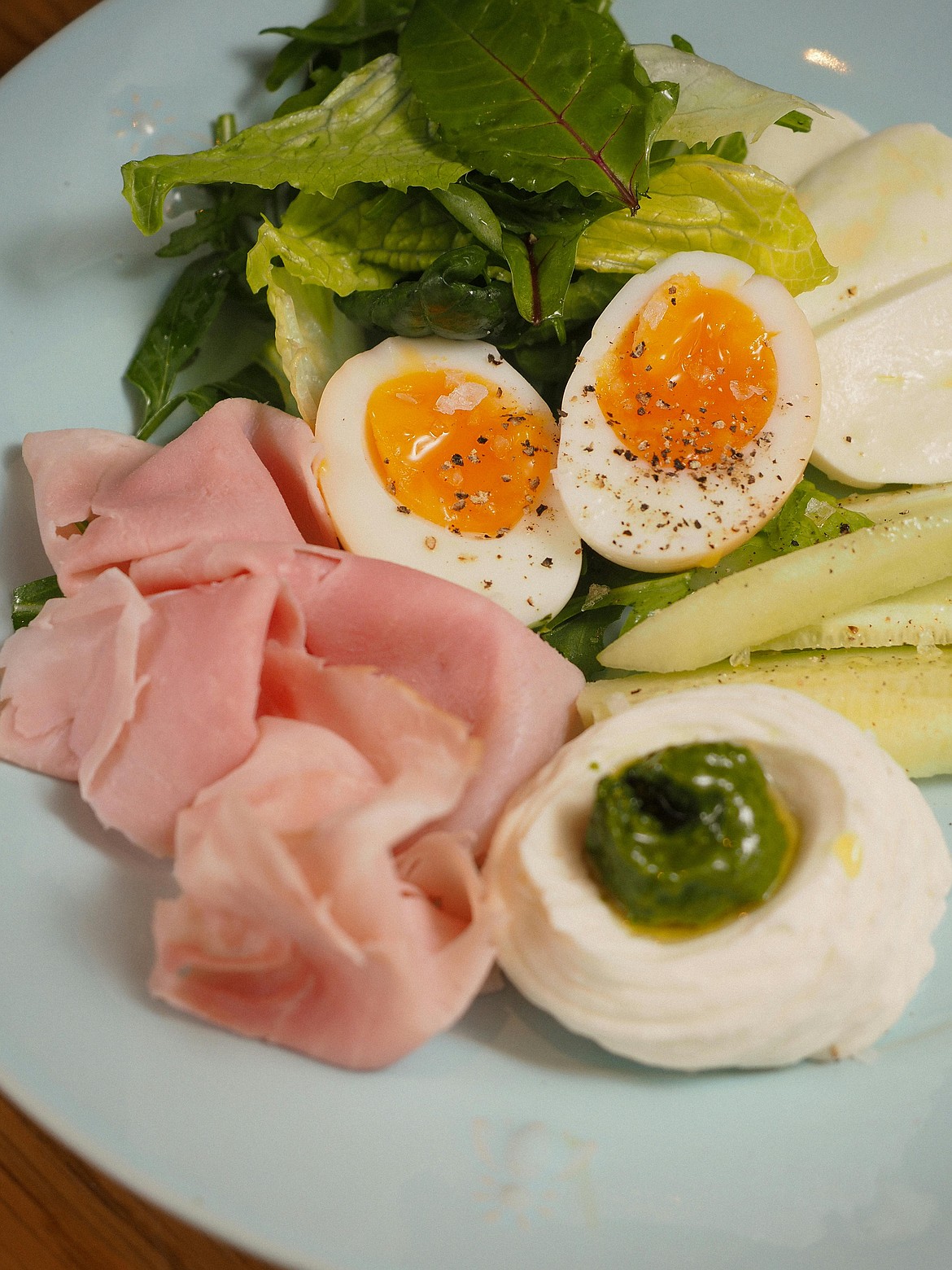 The breakfast served at the fundraiser event on Saturday will be green eggs and ham, similar to the dish above, but a bit more colorful.