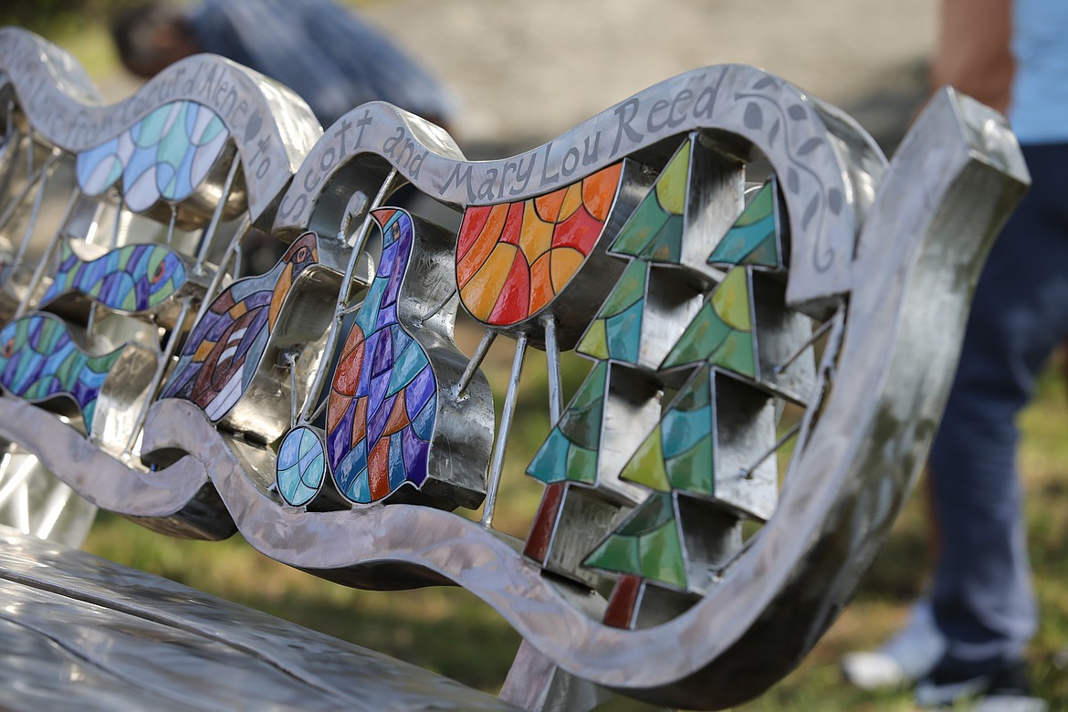 The design of wildlife and trees represents the lifelong dedication of Scott and Mary Lou Reed to preserving North Idaho's natural beauty.