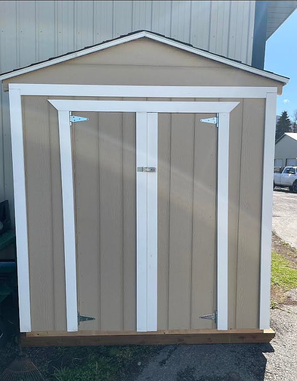 Now that the shed is completed, the plan is to auction it off for St. Regis School, and the proceeds will go towards the shop program for buying more lumber to produce more sheds.  If you are interested in purchasing this shed, a silent auction will take place starting on April 24, and ending on May 15 at 4:00 pm. To place a bid, please contact the school, Jackie Sanford, at 406-649-2311 ext. 204. You can also email her at sanfordj@stregis.k12.mt.us. Bids must take place during the school day. The starting bid will be $1000 (Please note that the building materials alone were $750). If you would like to see the shed in person, please contact Ms. Jackie to schedule an appointment. (Photo courtesy/St. Regis School)